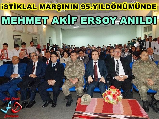 Mehmet Akif Ersoy Dernekpazarı´nda Anıldı