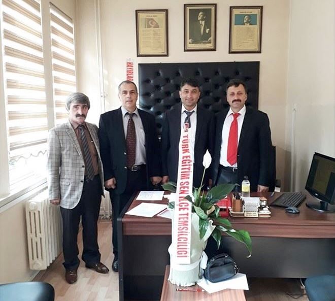 Türk Eğitim Sen´den Şube Müdürüne Ziyaret