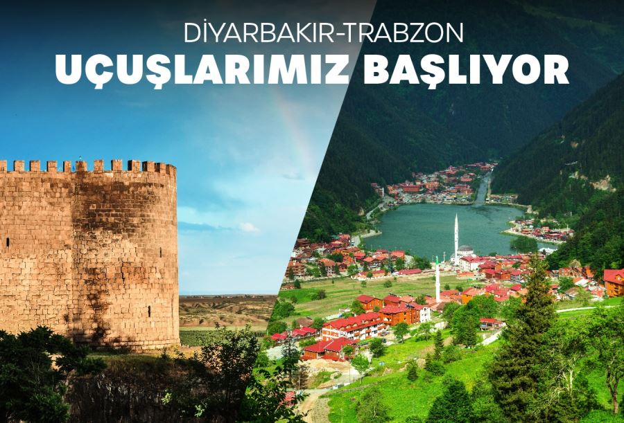 Trabzon Diyarbakır Uçak Seferleri 2 Kasım