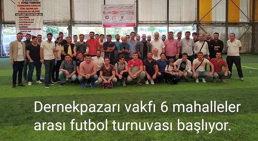 Dernekpazarı Dayanışma Vakfı Futbol Turnuvası Başlıyor