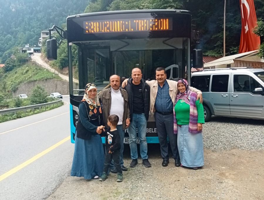 Bölge Muhtarlarından Büyükşehir Belediye Otobüsü Memnuniyeti