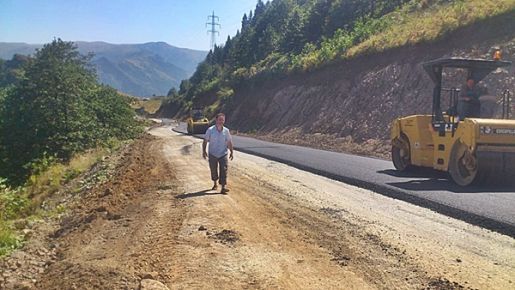 Çaykara-Ataköy-Sultanmurat Yolu asfaltlandı