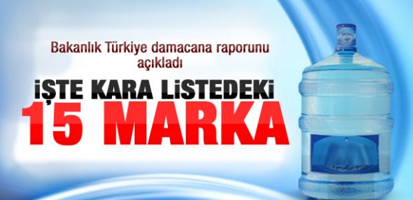 Sağlık Bakanlığı Türkiye damacana raporunu açıkladı