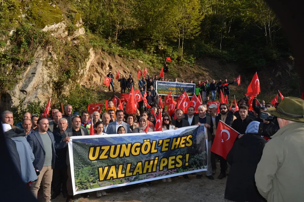 .Turizm Merkezi Uzungöl ve Solaklı Deresi HES Projesine Hayır Dedi.