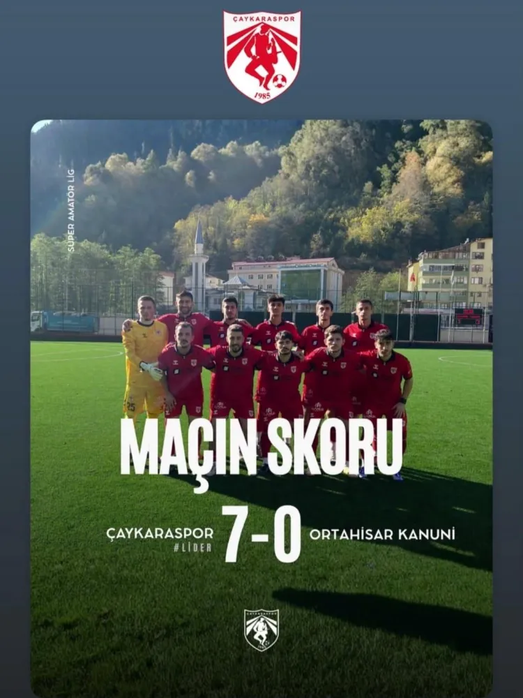 Çaykaraspor Yedi Bitirdi 7-0