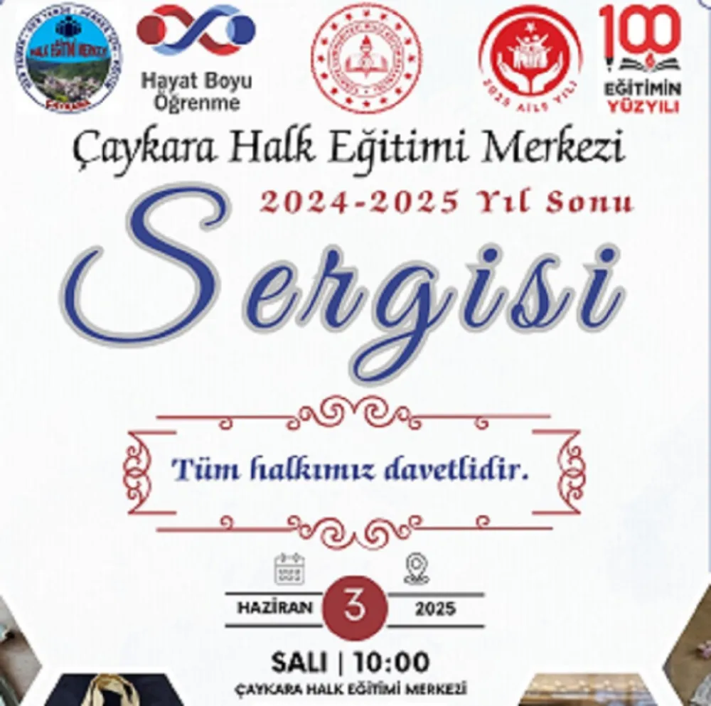 Çaykara İlçesinde Hayat Boyu Öğrenme Haftası Sergisine Davet