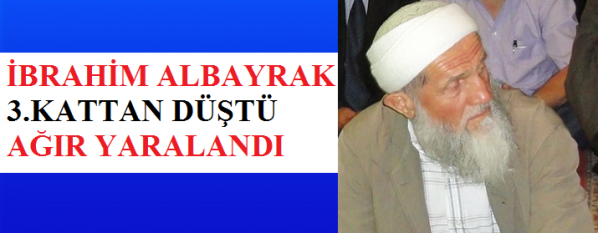 3.Kattan düşerek Ağır Yaralandı