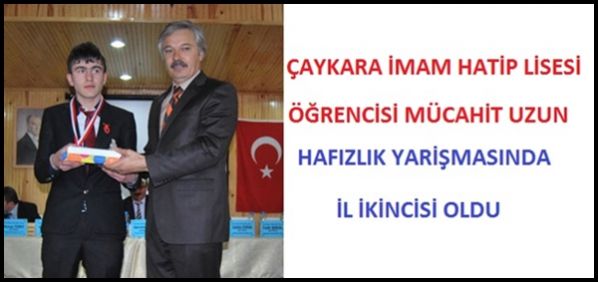  Hafızlık yarışmasında ikinci oldu