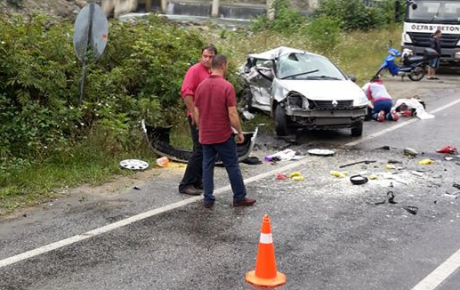 Of-Çaykara Yolunda Feci Kaza